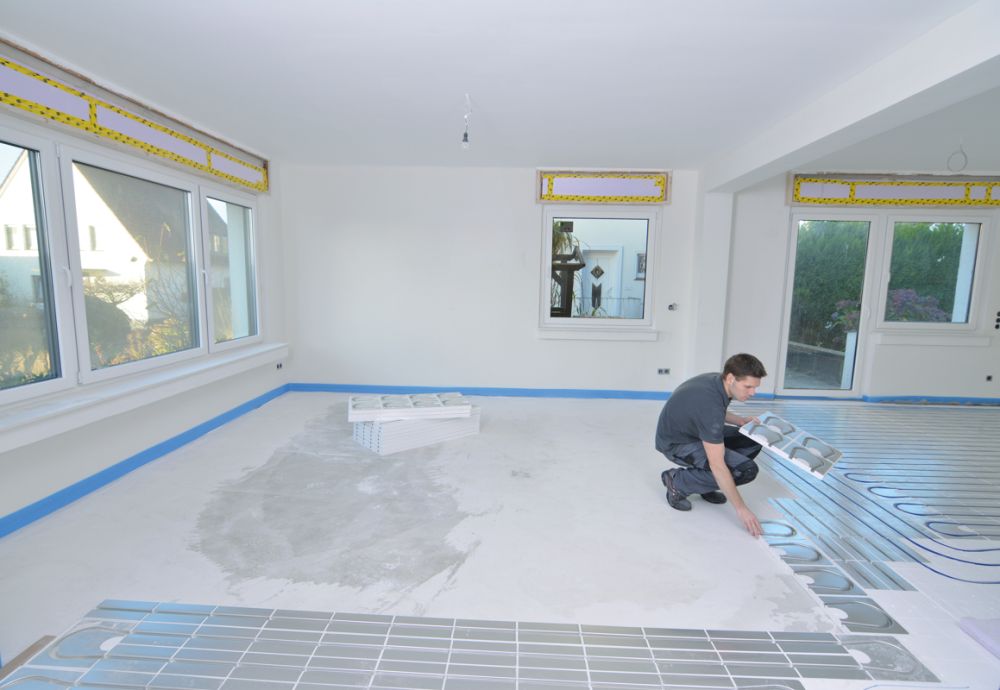 Uniform spacing allows for optimal use of the area for effective underfloor heating