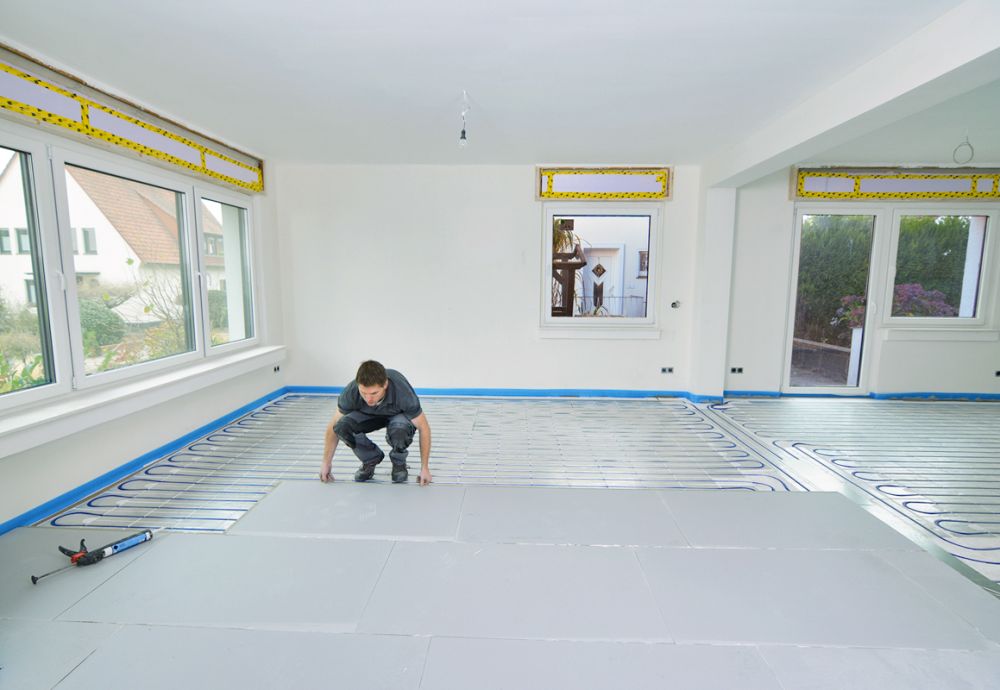 Die Platten sind nach wenigen Stunden begehbar.