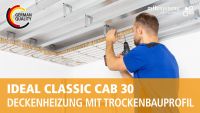 IDEAL CLASSIC CAB 30 – Riscaldamento a soffitto in ambienti asciutti con profili metallici