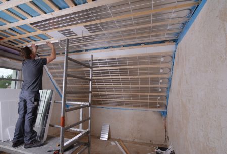 Stable construction using intermediate battens in drywall construction