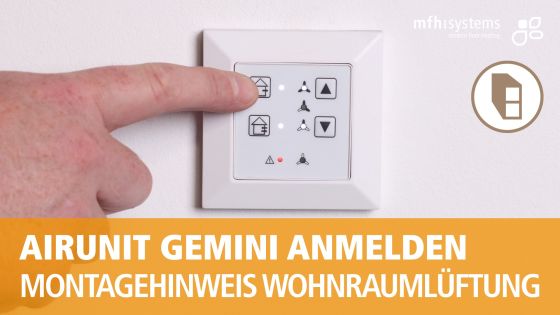 Register AIRUNIT GEMINI with the regulation
