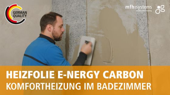 Handtuchheizung im Bad mit elektrischer Heizfolie E-NERGY CARBON montieren